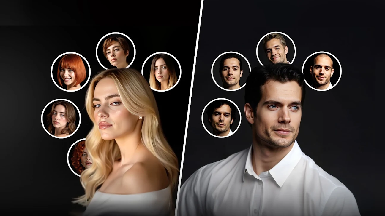 AI-powered photo enhancement interface